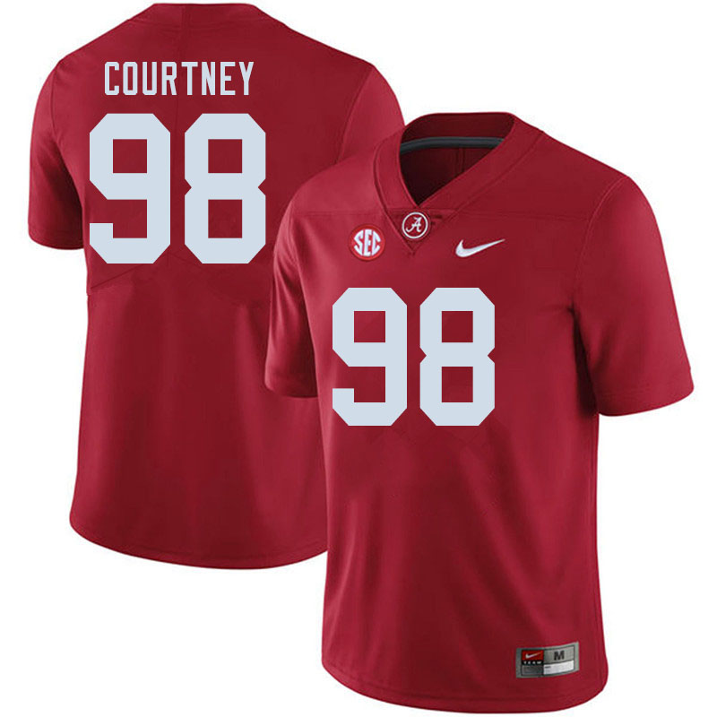 Alabama Crimson Tide Men's Will Courtney #98 Crimson NCAA Nike Authentic Stitched 2020 College Football Jersey WJ16Q20HH